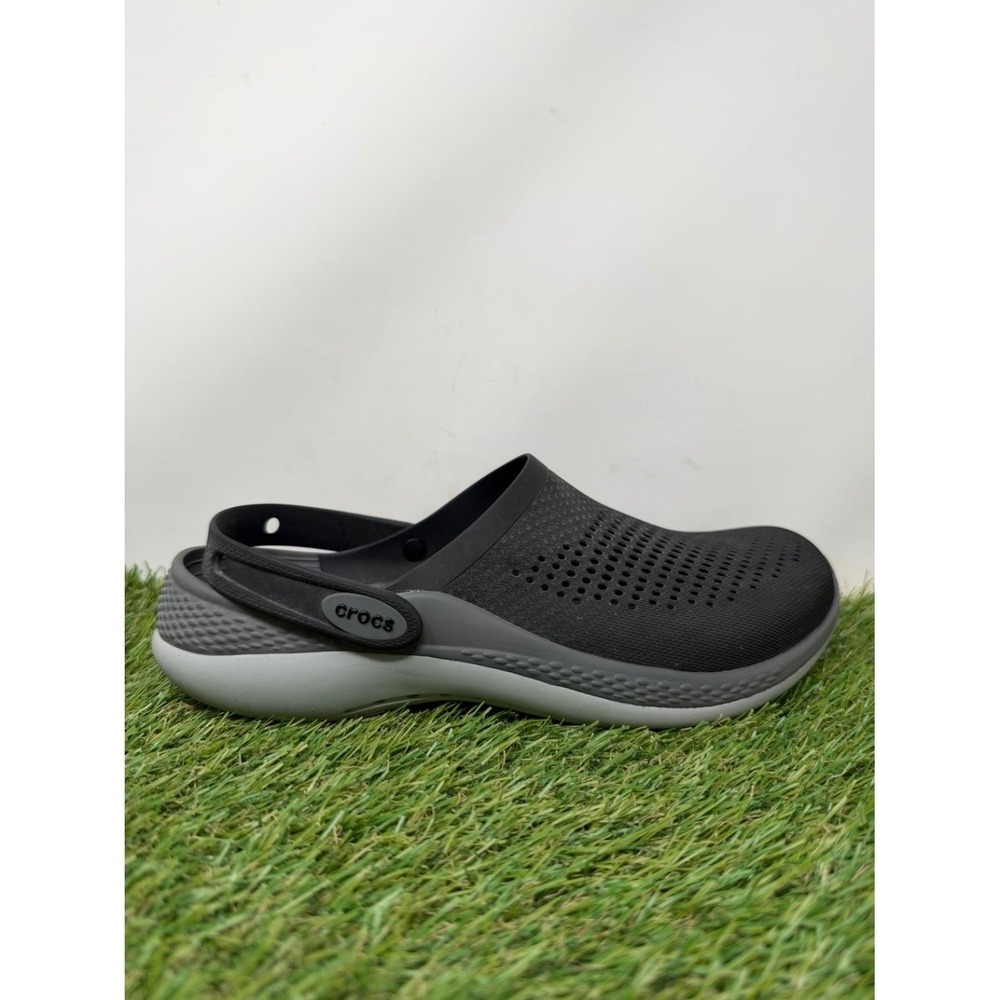 Crocs Lite Ride Clog M 10 / W 12 Black Casual Slip On Shoes Comfort Walking